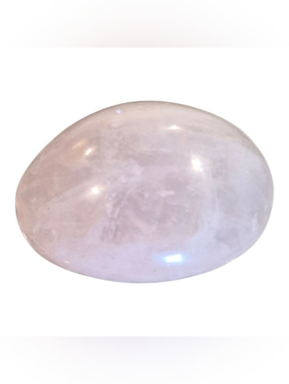 Rose Quartz Palm Stone – Polished Pink Crystal